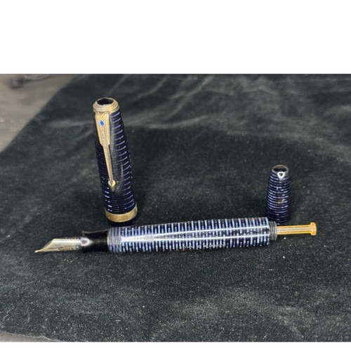 1946 parker vacumatic blue - vacumatic,
